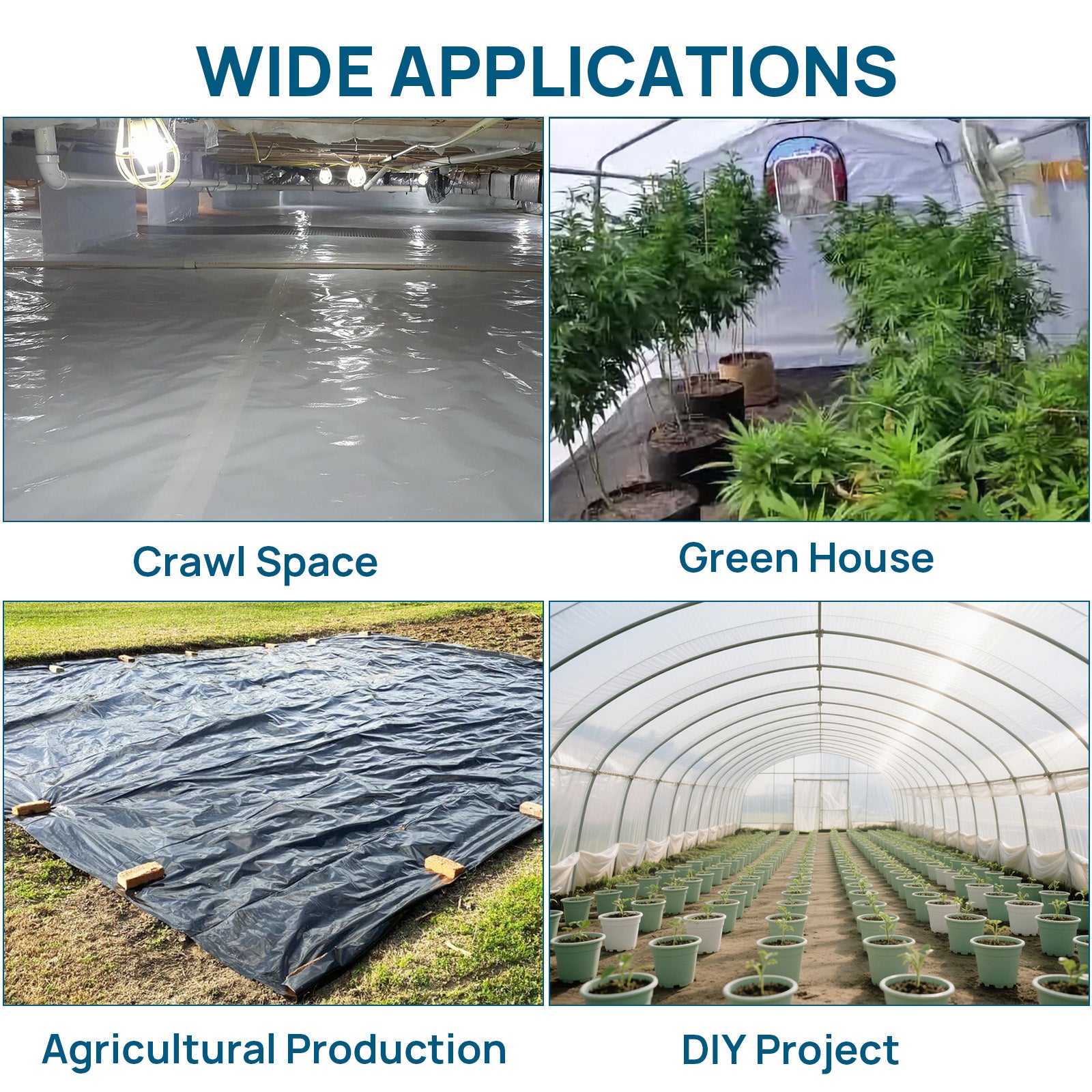 Argendon Crawl Space Vapor Barrier Wide Applications