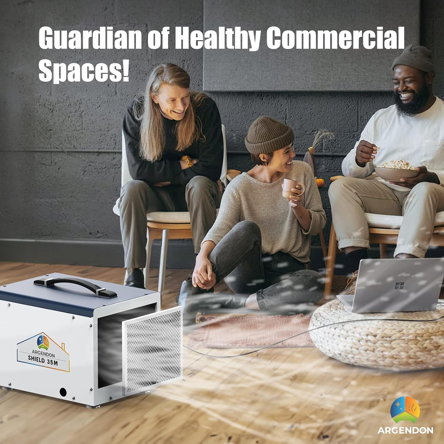 Argendon MERV-1 Filter Replacement 1 Pack Filter for Crawl Space & Basement Dehumidifier Shield 35P & Shield 35M