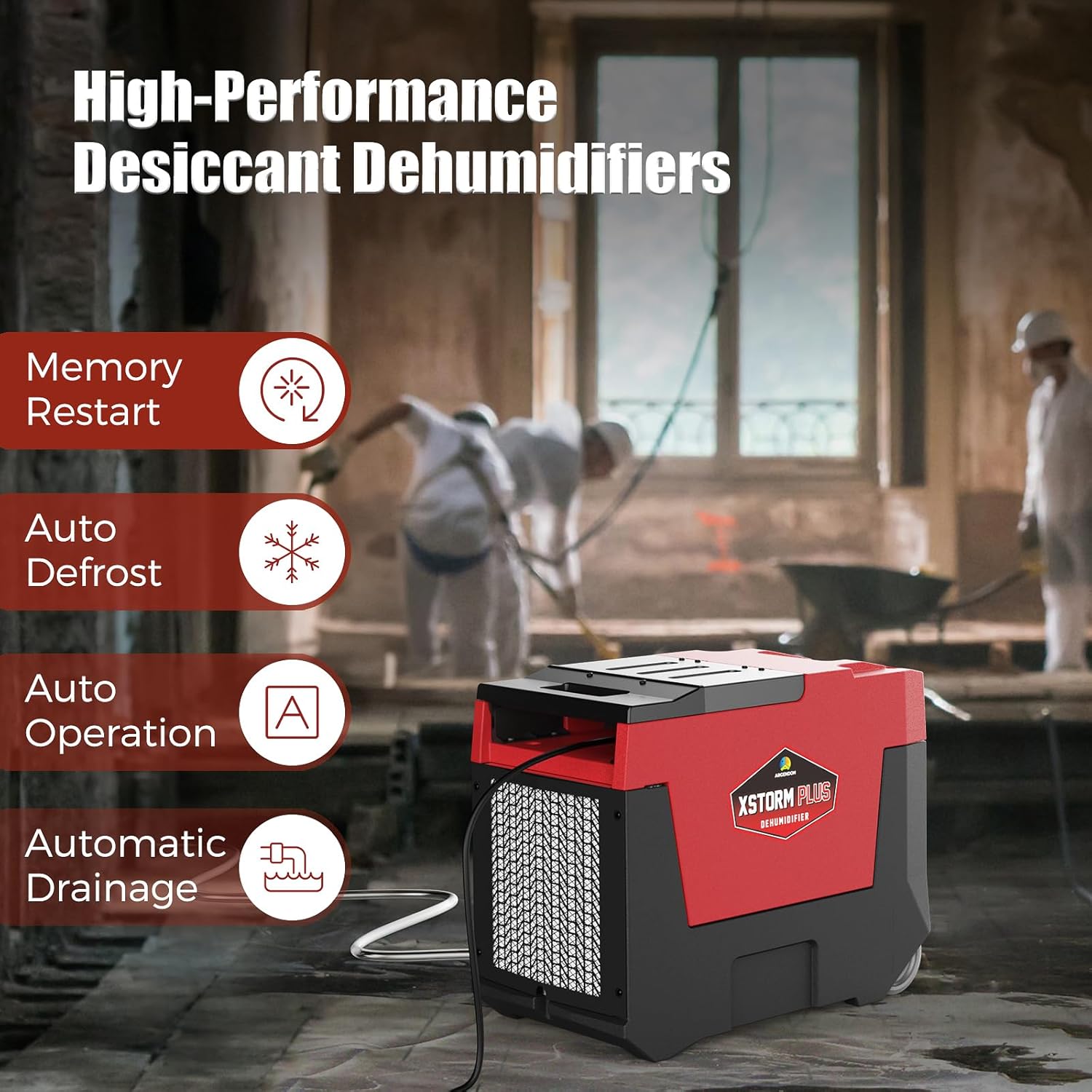 Argendon XStorm Plus 180-Pint Commercial-Grade Dehumidifier