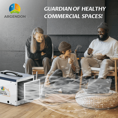 Argendon MERV-1 Filter Replacement 4 Pack (Set for Crawl Space & Basement Dehumidifier Sandidry 55C)