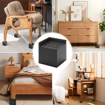 3 Inch L-Shaped Dehumidifier Riser Pad, Heavy Duty Stand for Enhanced Drainage, Universal Fit, 4 Pack