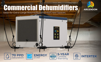 Argendon Shield 35P 70-Pint Crawl Space Dehumidifier