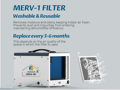 Argendon Shield 35P 70-Pint Crawl Space Dehumidifier