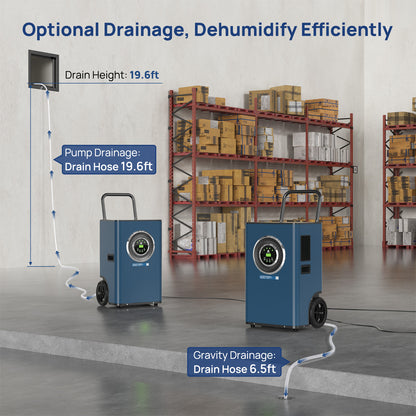 110-Pint SLGR Commercial Dehumidifier with Pump | Argendon Sandidry Elite 50C
