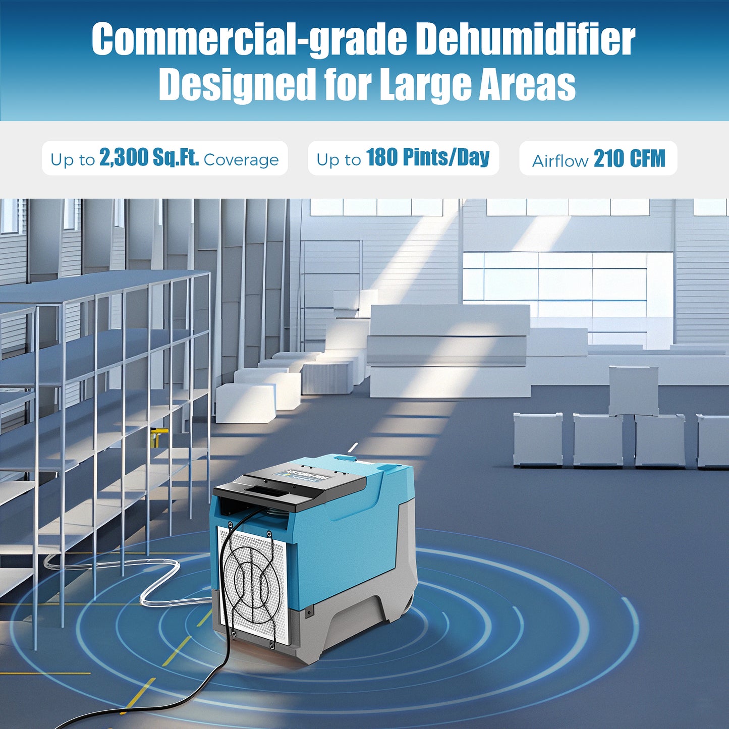 Argendon XStorm Max Commercial-Grade Dehumidifier