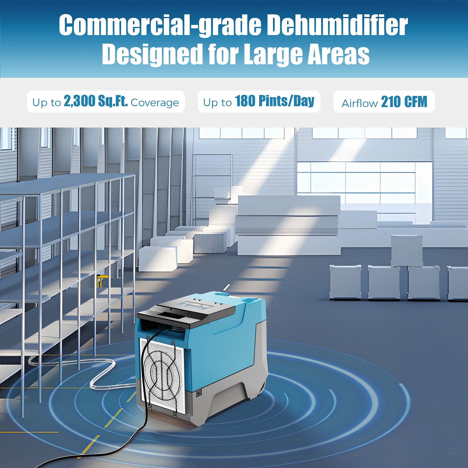 Argendon XStorm Max Commercial-Grade Dehumidifier